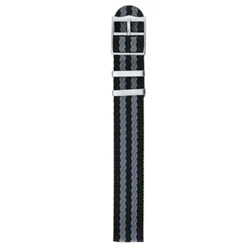 Bracelet Lip 20Mm Jacquard Noir Gris