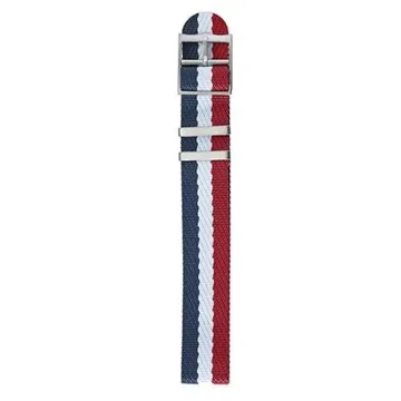 Bracelet Lip 20Mm Jacquard Bleu Blanc Rouge