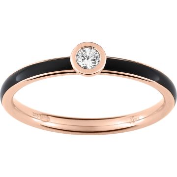 Bague laque noir-de-jais oxyde en or