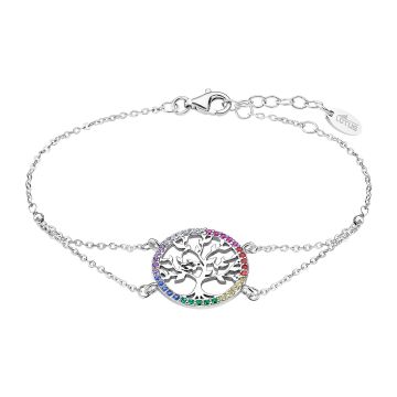 Bracelet Arbre De Vie Oxydes De Zirconium Multicolor