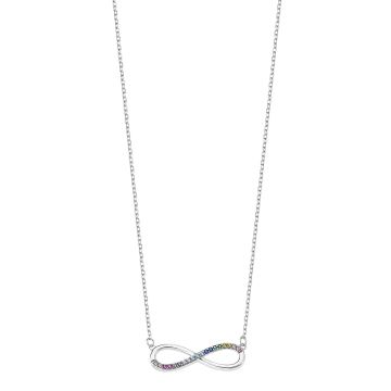 Collier Infini Oxydes De Zirconium Multicolor