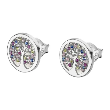 Boucles D'Oreilles Lotus Silver Tree Of Life Lp1889-4/1 Argent Femme
