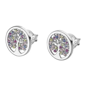 Boucles D'Oreilles Lotus Silver Tree Of Life Lp1890-4/1 Argent Femme