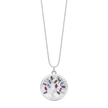 Collier Lotus Silver Tree Of Life Lp1891-1/1 Argent Femme