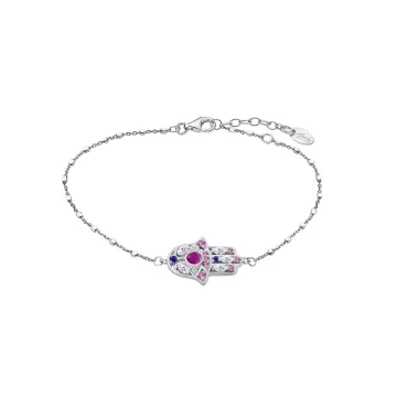 Bracelet Main De Fatima Lotus Silver Lp1989-2/1 Argent Femme