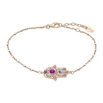 Bracelet Main De Fatima Lotus Silver Lp1989-2/5 Argent Femme
