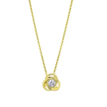 Collier Fleur Lotus Silver Lp3059-1/2 Argent, Femme