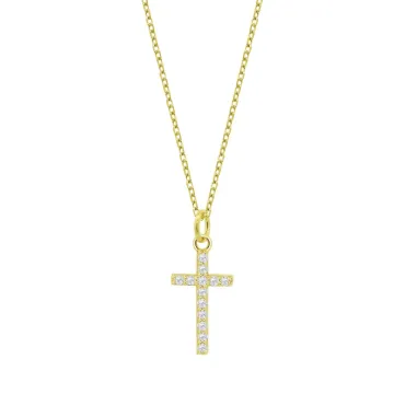 Collier Croix Lotus Silver Lp3066-1/2 Argent, Femme
