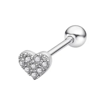 Perçant Coeur Lotus Silver Lp3367-9/1 Argent Femme