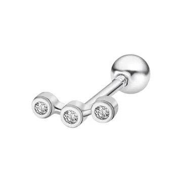 Perçant Lotus Silver Lp3377-9/1 Argent Femme