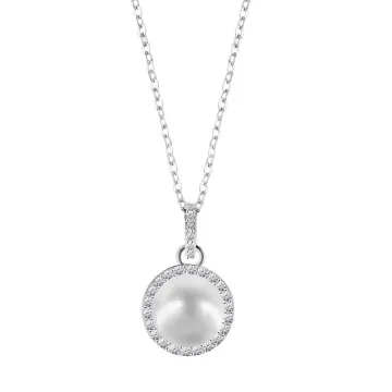 Collier Lotus Silver Pearls Lp3480-1/1 Argent Femme