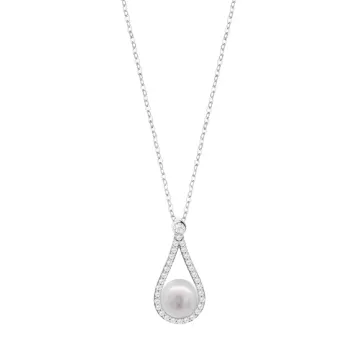 Collier Lotus Silver Pearls Lp3481-1/1 Argent Femme