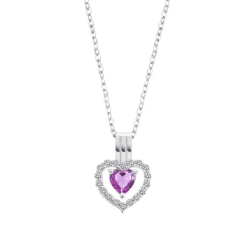 Collier Coeur Lotus Silver Lp3555-1/2 Argent Femme