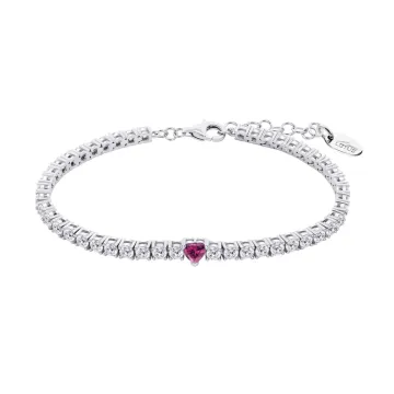 Bracelet Coeur Lotus Silver Lp3762-2/2 Argent, Femme