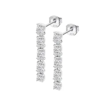 Boucles-D'Oreilles Lotus Silver Lp3839-4/1 Argent, Femme, Oxydes De Zirconium  Colors