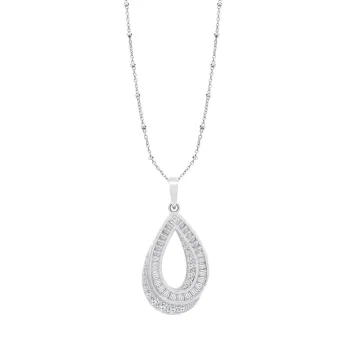 Collier Lotus Silver Glam Collection Lp3842-1/1 Argent, Femme, Oxydes De Zirconium  Glam
