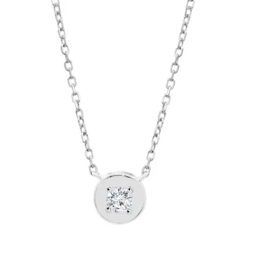Collier Lotus Silver Lp3850-1/1 Argent, Femme, Oxyde De Zirconium  Essentials