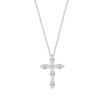 Collier Croix Lotus Silver Lp3915-1/1 Argent, Femme