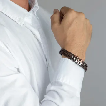 Bracelet Lotus Style Urban Man Ls1838-2/3 Acier Homme
