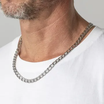 Collier Chaîne Lotus Style Ls1938-1/1 Acier Inoxydable Homme