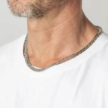 Collier Chaîne Lotus Style Ls1939-1/1 Acier Inoxydable Homme