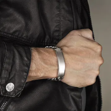Bracelet Chaîne Lotus Style Ls1989-2/1 Acier Inoxydable Homme