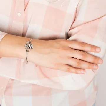 Bracelet Main De Fatima Lotus Style Millennial Ls2014-2/6 Acier Femme