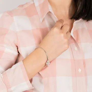 Bracelet Trèfle Lotus Style Ls2015-2/1 Acier Inoxydable Femme