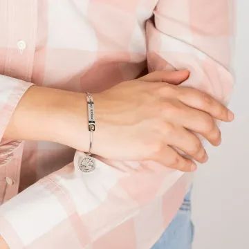Bracelet Coeur Lotus Style Ls2017-2/2 Acier Inoxydable Femme