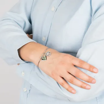Bracelet Coeur Lotus Style Ls2036-2/3 Acier Inoxydable Femme