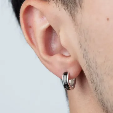 Boucles D'Oreilles Lotus Style Ls2159-4/1 Acier Inoxydable Homme