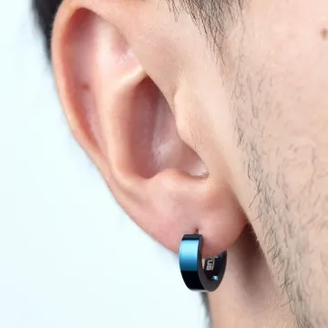 Boucles D'Oreilles Lotus Style Ls2160-4/3 Acier Inoxydable Homme