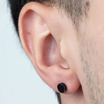 Boucles D'Oreilles Lotus Style Ls2165-4/1 Acier Inoxydable Homme