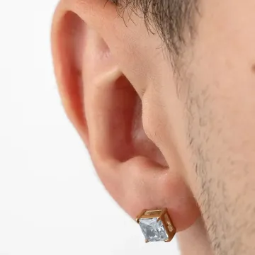 Boucles D'Oreilles Lotus Style Ls2166-4/3 Acier Inoxydable Homme