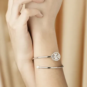 Bracelet Trèfle Lotus Style Ls2169-2/1 Acier Femme