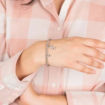 Bracelet Trèfle Lotus Style Millennial Ls2170-2/6 Acier Femme