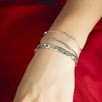 Lotus Style Femme Bracelet 3 Chaines