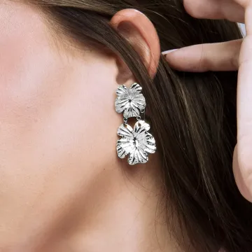Lotus Style Femme Boucles D'Oreilles Fleurs