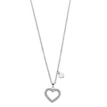 Lotus Style Femme Collier Cœur Oxydes De Zirconium