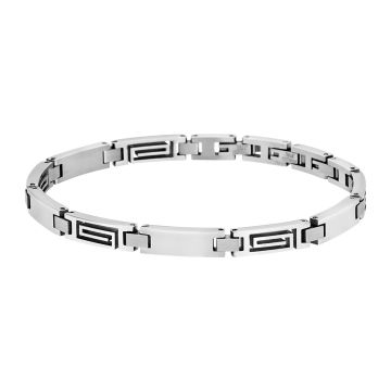 Bracelet Acier Et Acier Noir