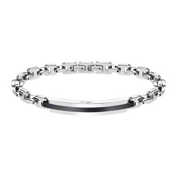 Bracelet Acier Et Acier Noir