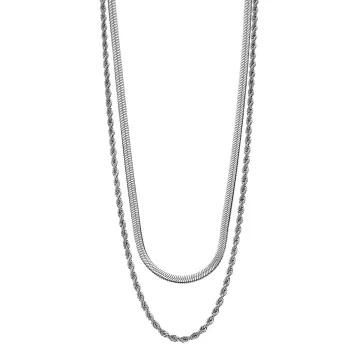 Lotus Style Femme Collier 2 Chaines