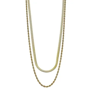 Lotus Style Femme Collier 3 Chaines