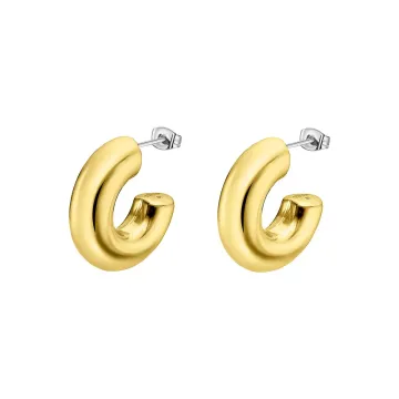 Lotus Style Femme Boucles D'Oreilles Dorées