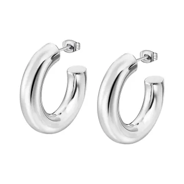 Lotus Style Femme Boucles D'Oreilles Acier