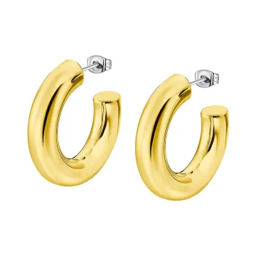 Lotus Style Femme Boucles D'Oreilles Dorées