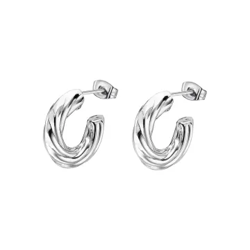 Lotus Style Femme Boucles D'Oreilles Acier