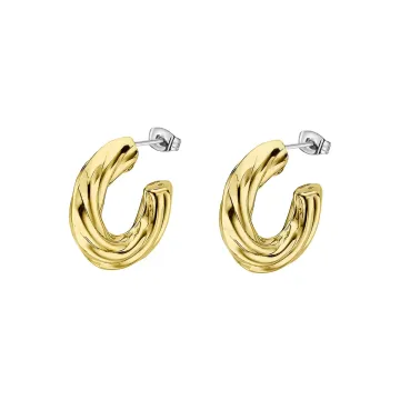 Lotus Style Femme Boucles D'Oreilles Dorées