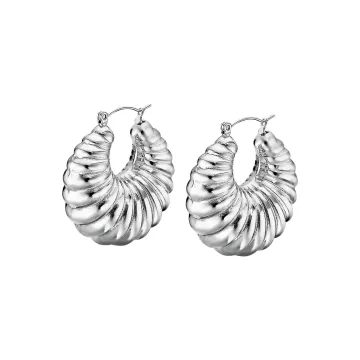Lotus Style Femme Boucles D'Oreilles Creoles