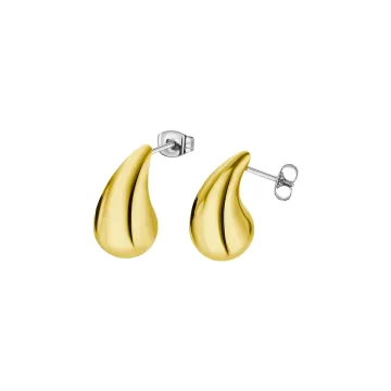 Lotus Style Femme Boucles D'Oreilles Goutte Dorées